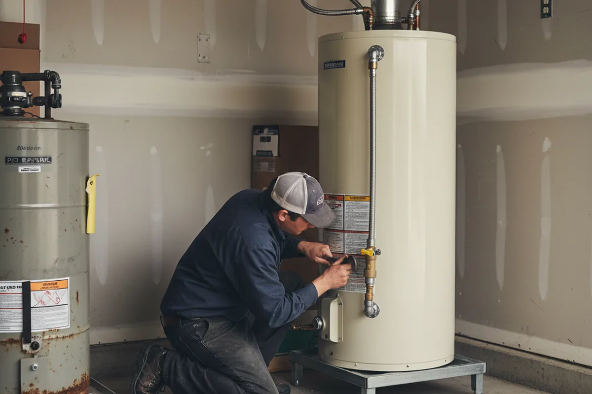 Water heater and shutoff valve replacement in Scottsboro